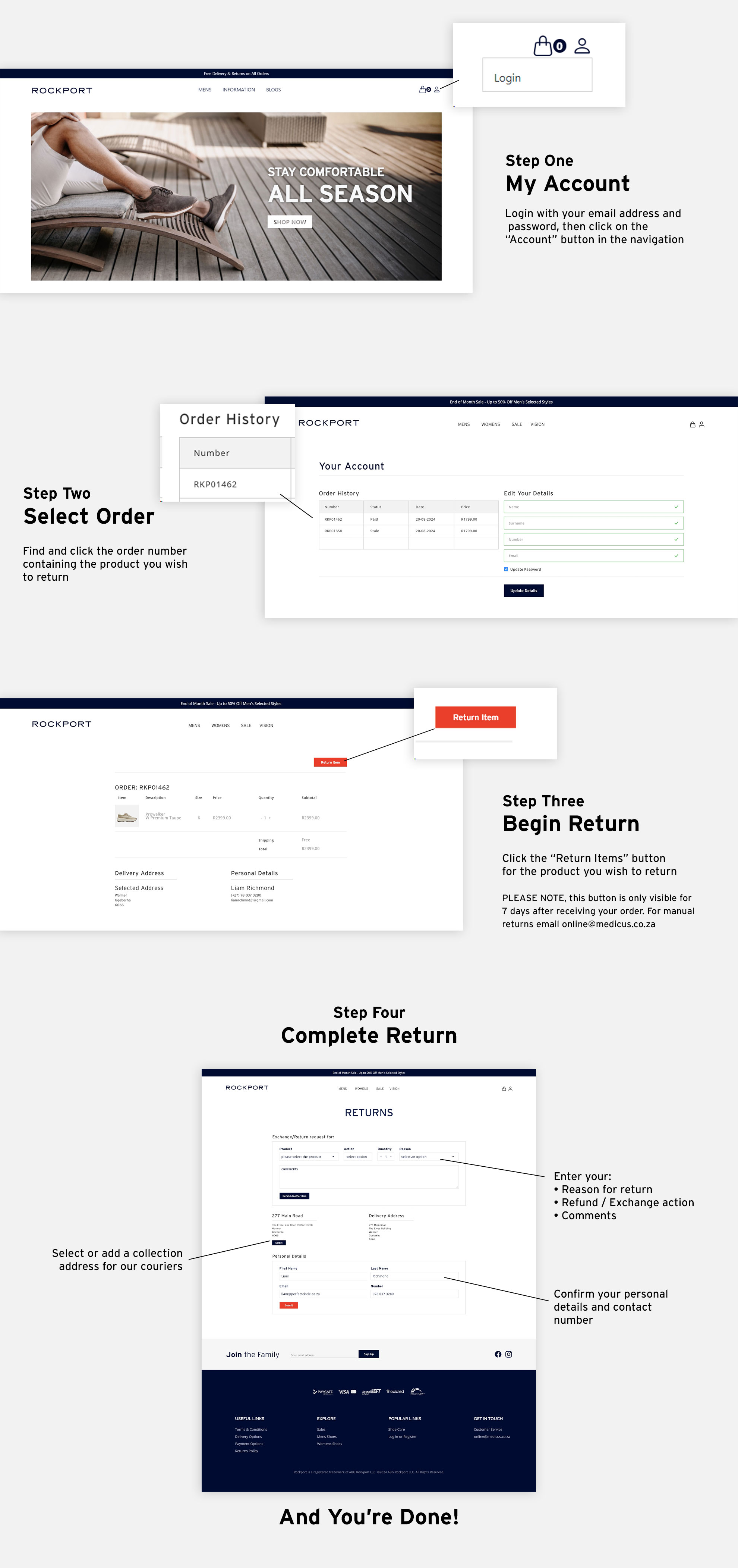 Rockport Returns Policy Rockport Returns Policy